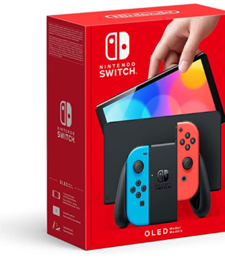 NINTENDO SWITCH OLED 64GB 7" BLEU NÉON/ROUGE